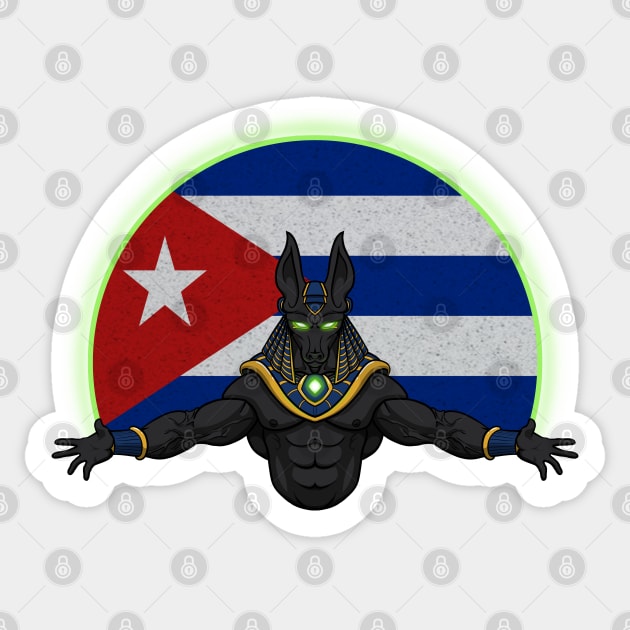 Anubis Cuba Sticker by RampArt